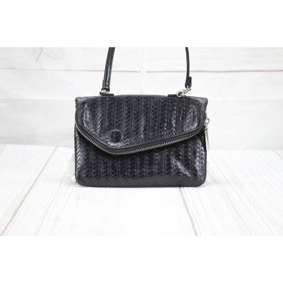 Hobo the Original Black Woven Leather Shoulder Handbag - Picture 2 of 9
